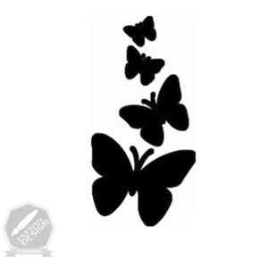 طرح سیاه و سفید پروانه