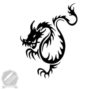 طرح سیاه و سفید دراگون (Dragon)