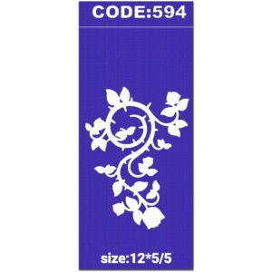 شابلون کد 594 طرح گل اسلیمی