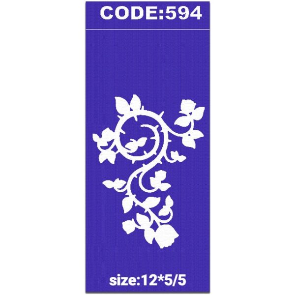 شابلون کد 594 طرح گل اسلیمی