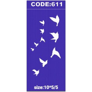 شابلون کد 611 طرح پرنده