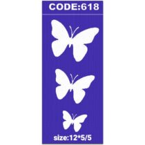 شابلون کد 618 طرح پروانه