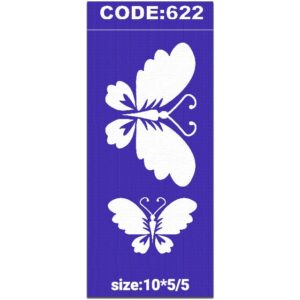 شابلون کد 622 طرح پروانه