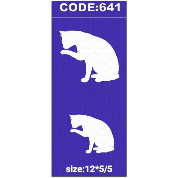 شابلون کد 641 طرح گربه