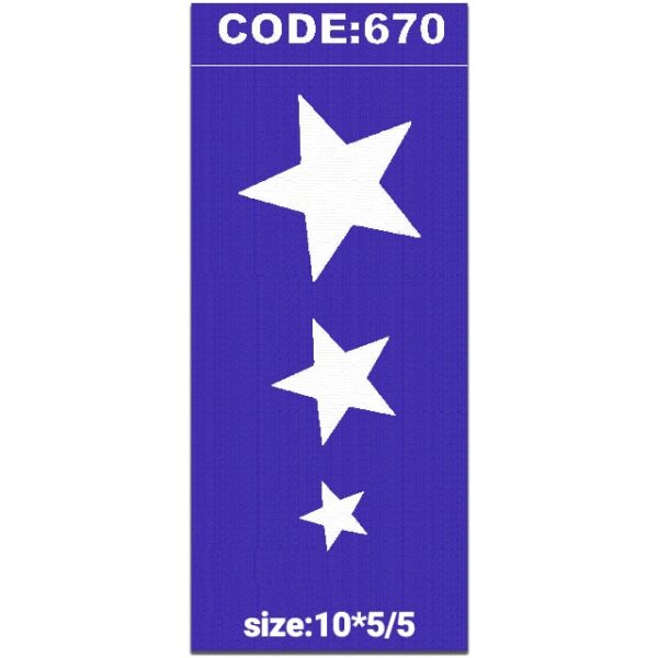شابلون کد 670 طرح ستاره