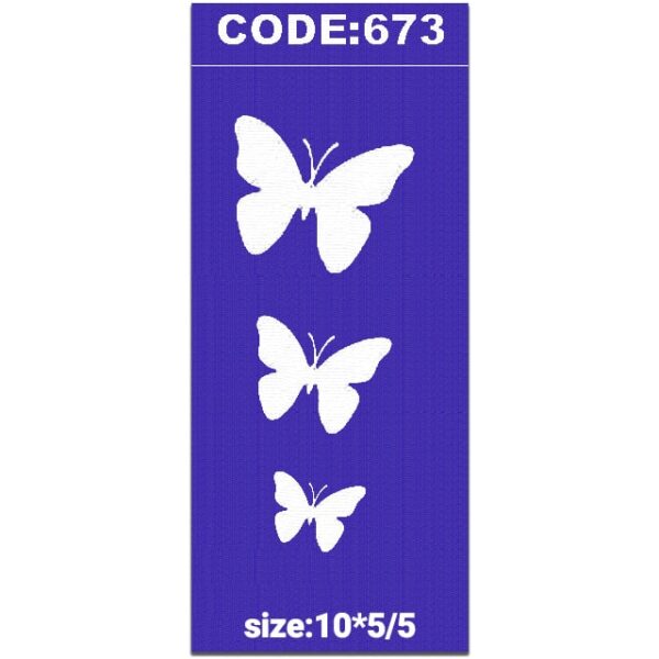 شابلون کد 673 طرح پروانه