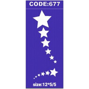 شابلون کد 677 طرح ستاره