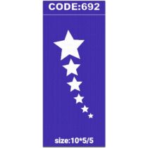 شابلون کد 692 طرح ستاره
