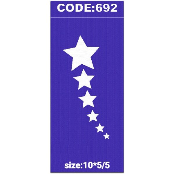 شابلون کد 692 طرح ستاره