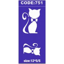شابلون کد 751 طرح گربه