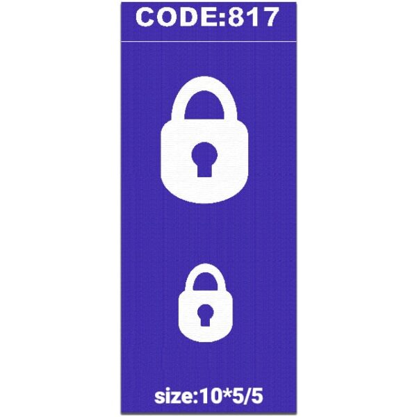 شابلون کد 817 طرح قفل